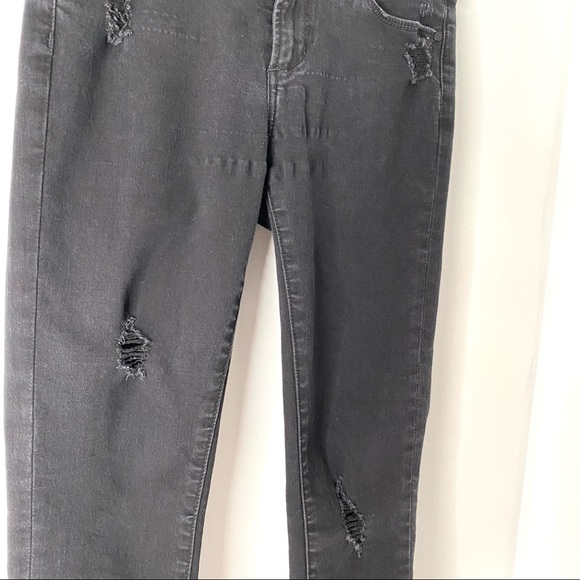 Articles Of Society Stephanie Step Hem Black Ankle Jeans - Picture 6 of 13